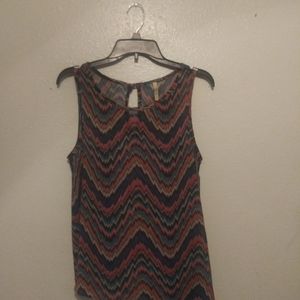 Multi color sheer top